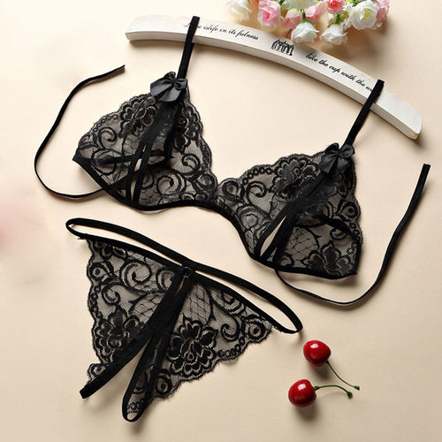 Color Women Hot Erotic Sexy Lingerie Open Bra Crotch Porno