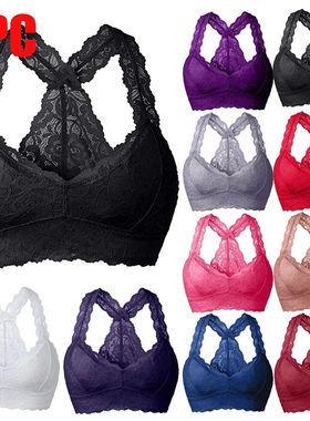 Women Lace Bras Comfortable Bralette Solid Sexy Underwear