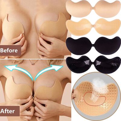 Strapless Silicone Chest Stickers Lift Up Nude Bra Women