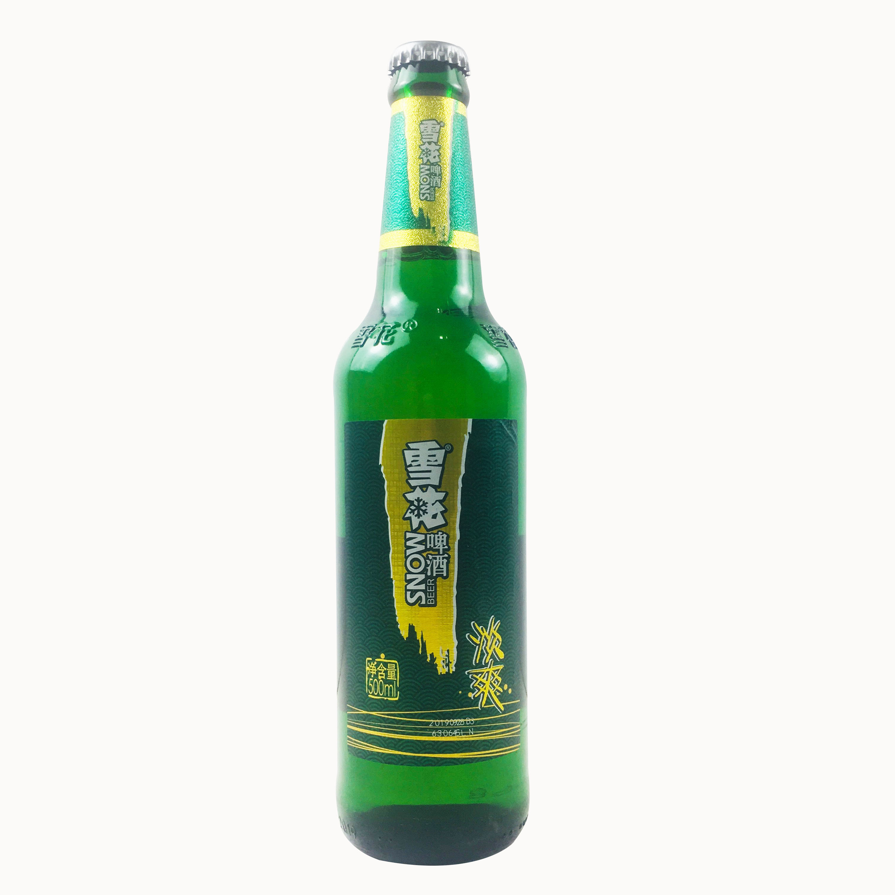 沈阳特产经典snow/雪花啤酒淡爽500ml*6瓶大瓶8度全国包邮