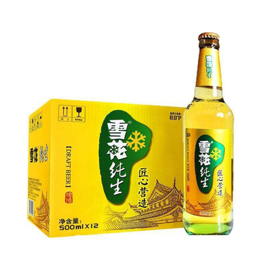 沈阳产雪花啤酒纯生金纯大瓶全国