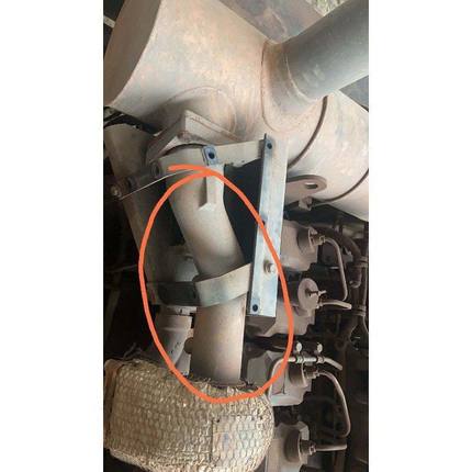 挖掘机配件小松PC450-7 400-7消声器排气管消音器增压器接管喉管