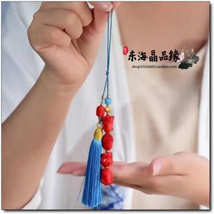 原矿朱砂红砂水飞砂师徒四人挂件 包挂钥匙扣手工设计制作