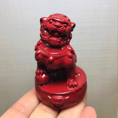 原矿紫金砂狮子古兽麒麟摆件事事如意客厅书房风水办公工艺品