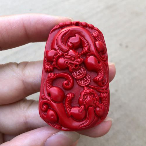 朱砂同心同德上下貔貅吊坠双貔貅夫妻感情结婚礼物随身佩戴挂件