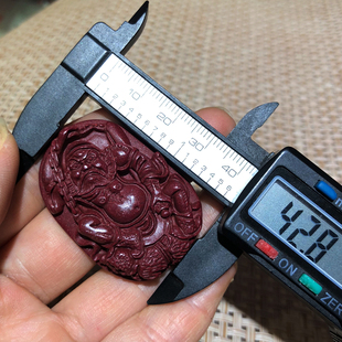 原矿朱砂紫金砂钟馗吊坠男女款招财镇宅护身符本命年挂件情侣项链