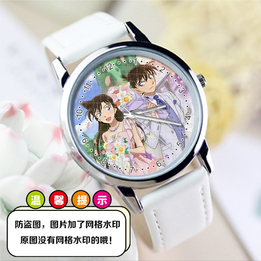 名侦探柯南工藤新一毛利兰灰原哀2025新款防水学生手表儿童表礼物