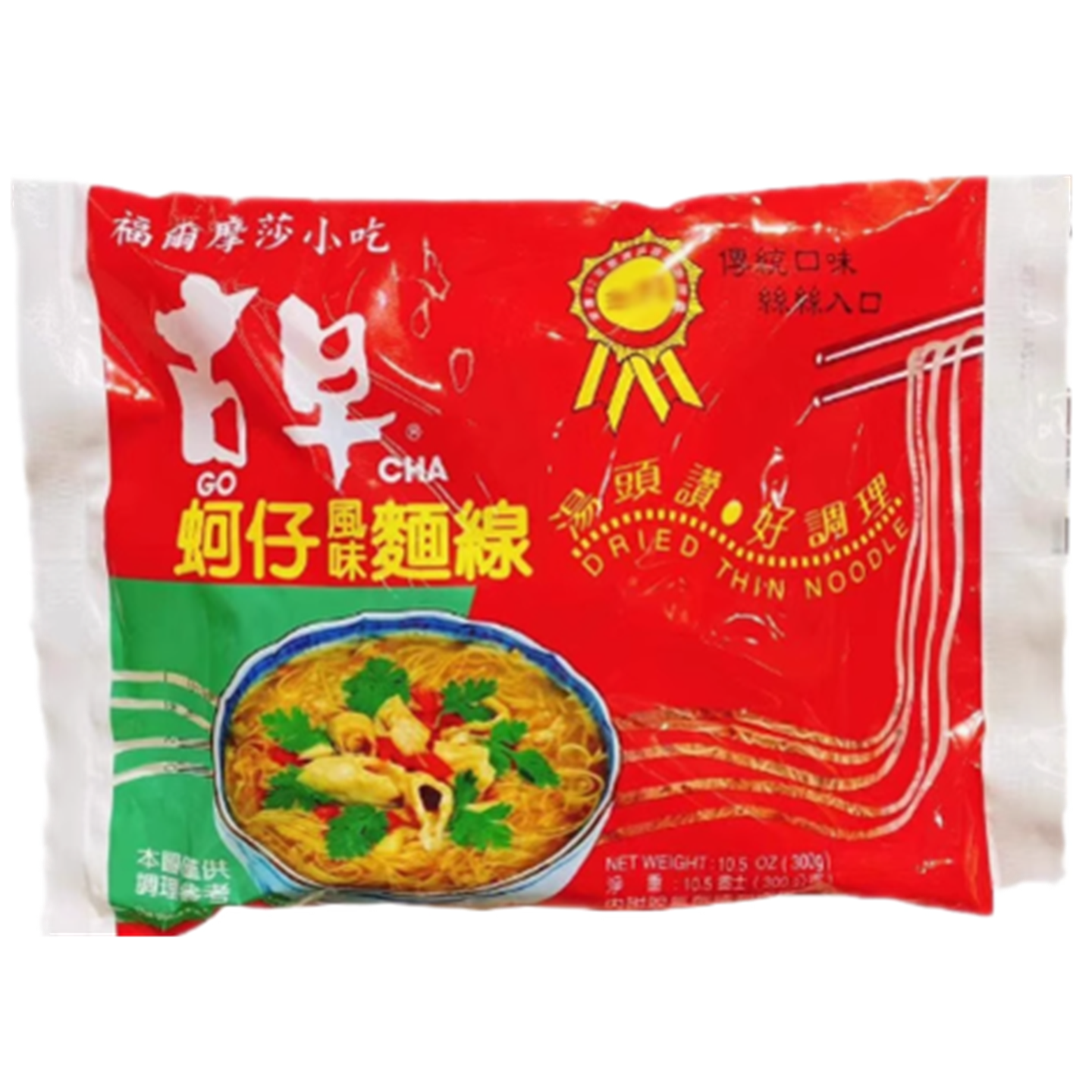 台湾进口美食 福尔摩莎小吃古早蚵仔面线300g台湾街头特色小吃