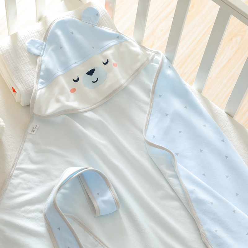 初生婴儿抱被纯棉产房加厚宝宝