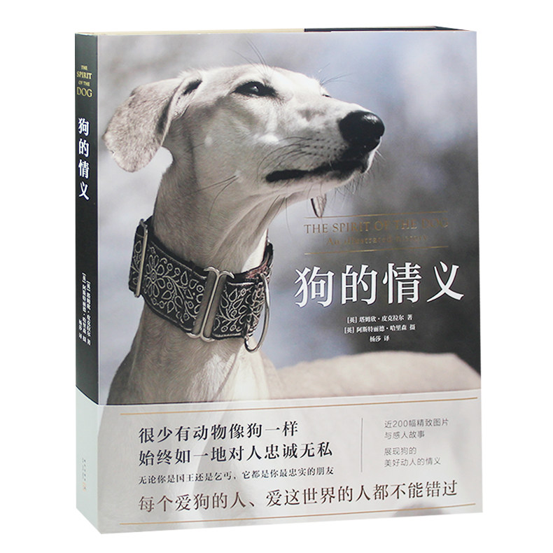 狗的情义 知名作家与动物摄影师联手呈现视觉盛宴展现狗美好动人的情义科普读物生物世界动物极具收藏价值 四色印刷 封面烫金