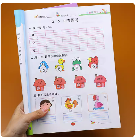 拼音练习册 幼小衔接天天练幼儿园练习题 学前班拼音基础训练测试题 儿童拼音训练书幼儿学习汉语拼音中班大班学习教材拼音书本子