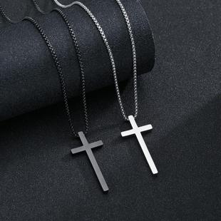 Cross necklace Men's fashion sweater chain十字架项链男