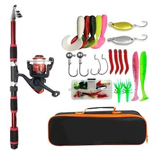 Fishing Pole Set Full Kits With Telescopic Fishing Rod And S