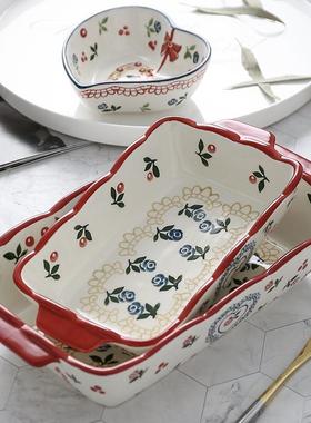 .Baking tray ceramic cheese casserole oven western food dish