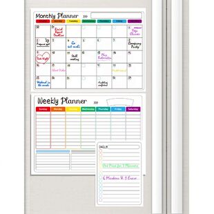 Fridge Sticker Message Board Menu Magnetic Calendar For Fri