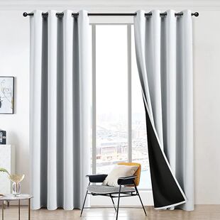 100% Blackout Curtains Thick Noise Reduction window cover