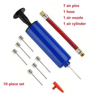 10pcs Ball Pump Set Hand Pump Inflator Portable Ball Inflati