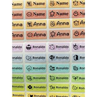 120Pcs S size Name Tag Sticker Customize Stickers Waterproof