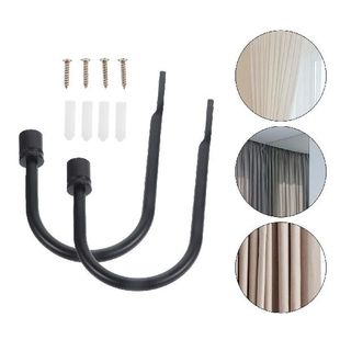2 Pcs Curtain Hook Metal Hooks Tie Backs Window Hanging