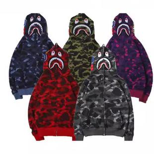 Printed camouflage men's and women's zippers to the end