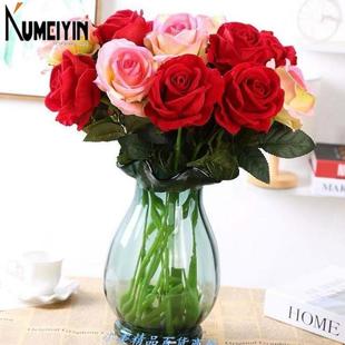 Artificial rose bouquet suit plastic flowers fake flowers si