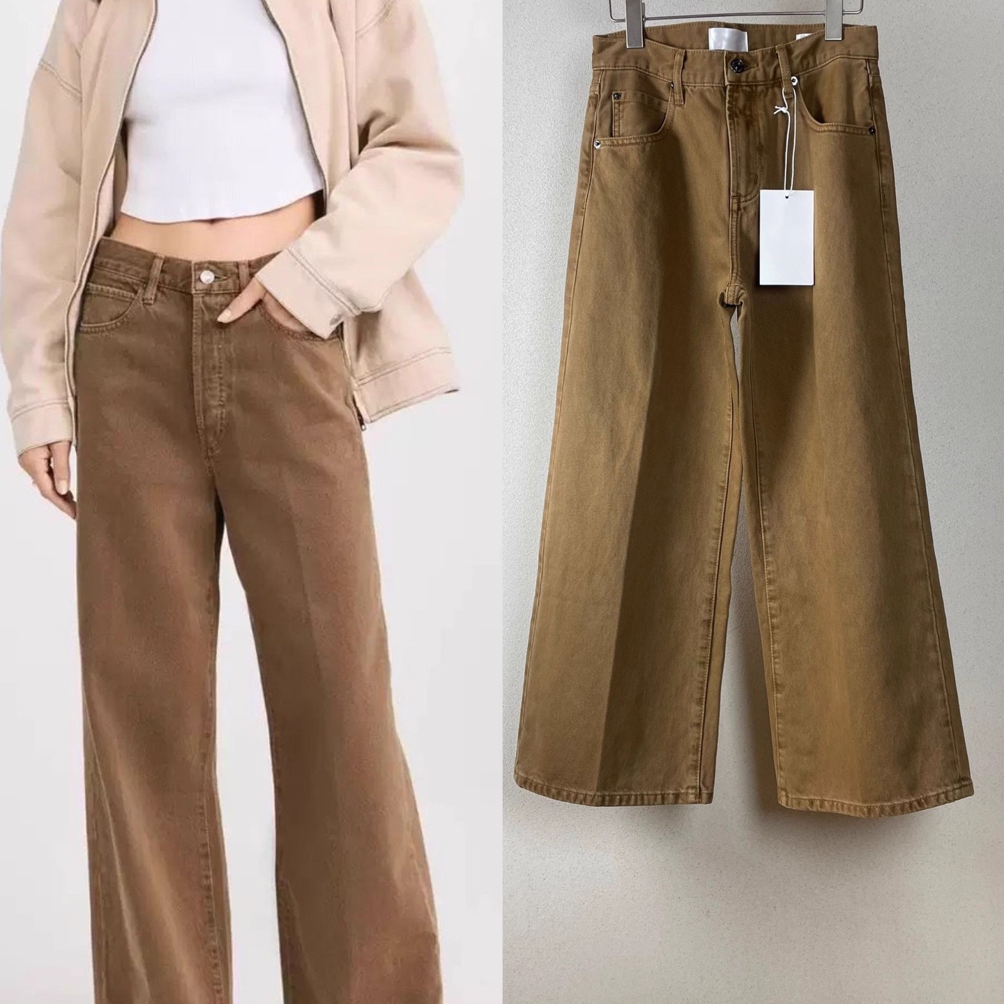 九分靴裤直筒牛仔裤显瘦简约气质