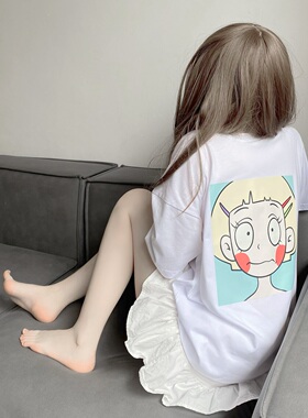 【T】十三白头像 118白色纯棉落肩T恤