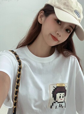 【T】SiMETABOY#4232白色纯棉T恤