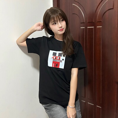 NOUNS#1455黑色纯棉T恤