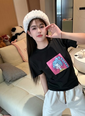 【T】十三白头像#147黑色纯棉T恤