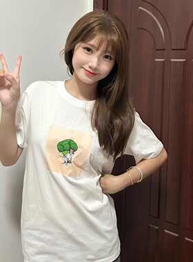 十三白头像#083白色纯棉T恤