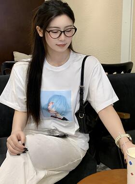 张梓伶Z-03白色纯棉T恤