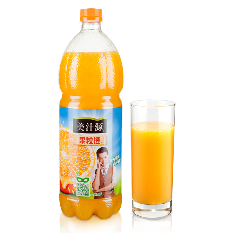 美汁源果粒橙1.25l橙汁果汁汽水