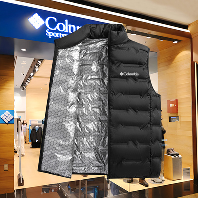 哥伦轻薄立领保暖羽绒马甲男女款