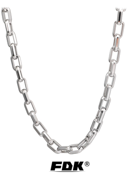 工业风粗古巴项链男潮女嘻哈锁骨