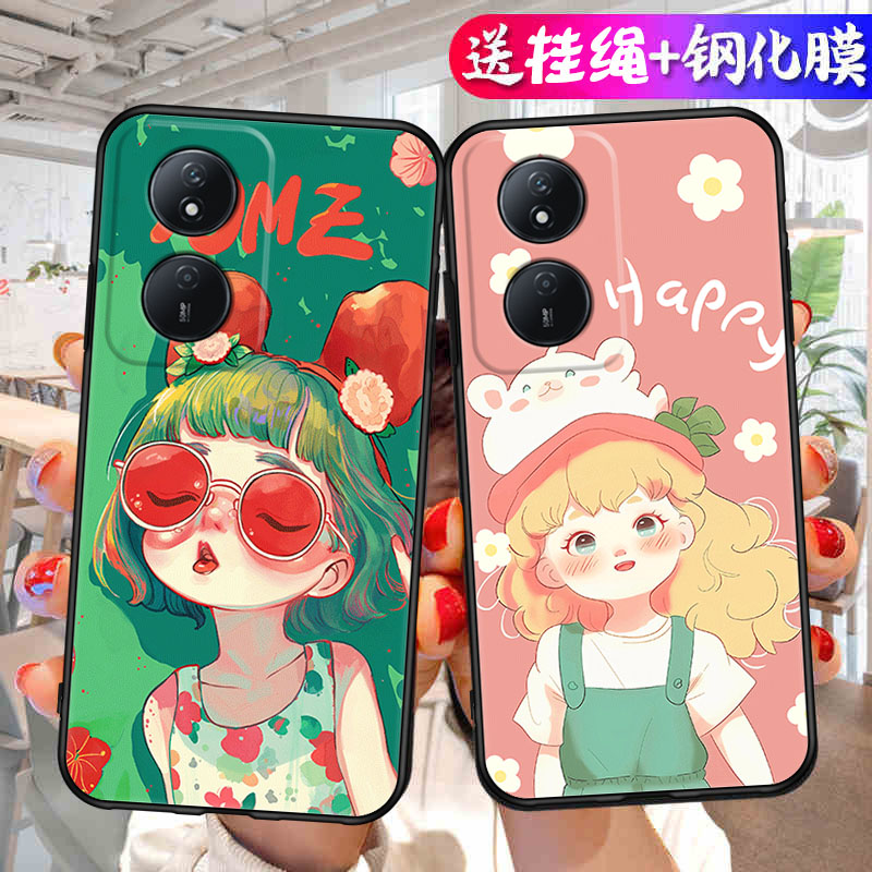 荣耀CLK一AN00手机壳CLKAN00适用clkanoo畅玩50plus外壳男anoo女honor华为play8t保护套tclk全包防摔硅胶软壳