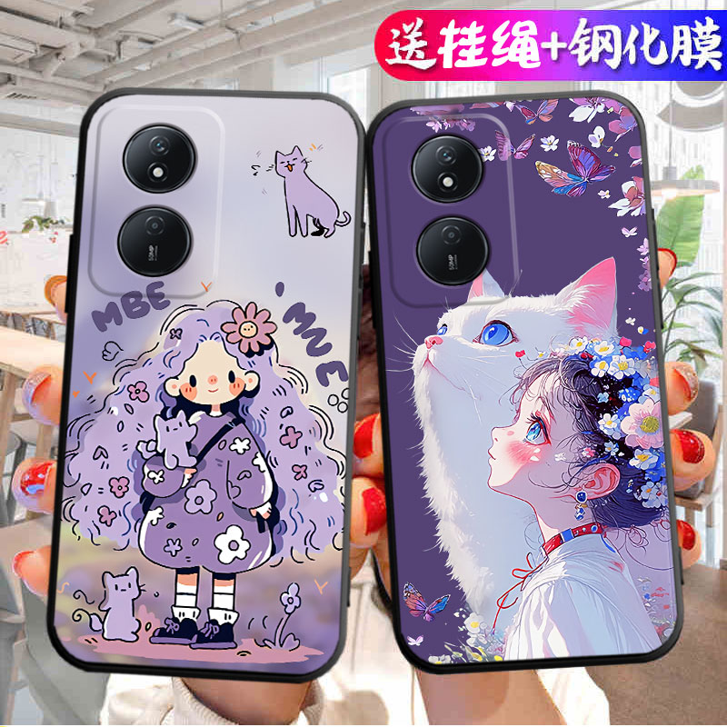 荣耀CLK一AN00手机壳CLKAN00适用clkanoo畅玩50plus外壳男anoo女honor华为play8t保护套tclk全包防摔硅胶软壳