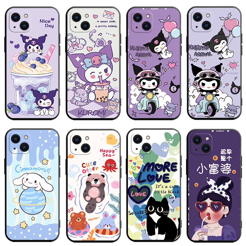 适用苹果15Plus手机壳iPhone15Puls保护套iP新款iPone卡通个性创意硅胶镜头全包防摔高级感外壳十五Pius男女