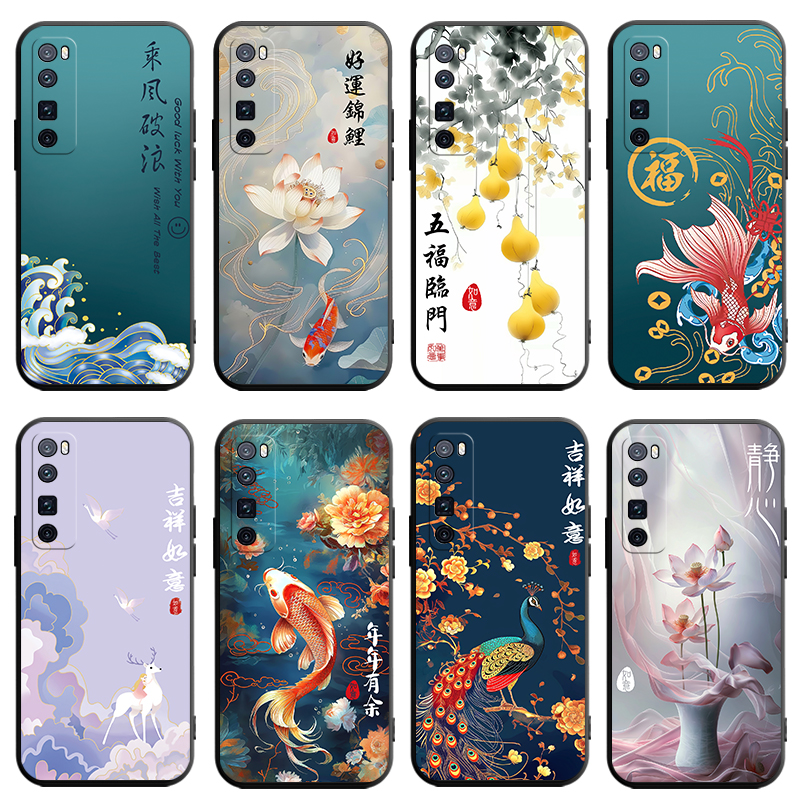 适用华为Nova7Pro手机壳nove7Por5G保护套novo新款nava外壳navo液态硅胶nave全包防摔n0va诺娃Pr0男女05G卡通
