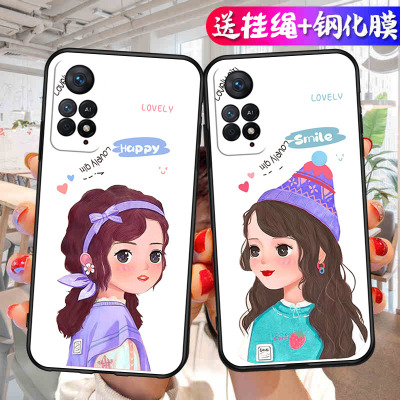 适用红米note11Pro手机壳小米redminote11por新款全包防摔redmi硅胶nont套noto钢化膜nte男red米21091116c女