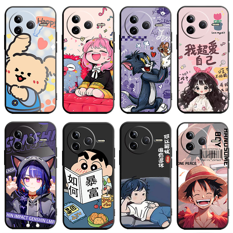 适用于红米k80pro手机壳hmK80pr0软hongmiK8opro动漫miuik80pro潮男RdemiK80pro彩绘硅胶文字女新款学生可爱