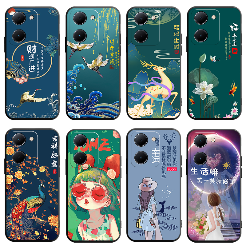 适用vivoy78手机壳vivo保护y78m硅胶套5G全包防摔V2278A卡通voviy软壳vovoy个性viviy高级感785g丫