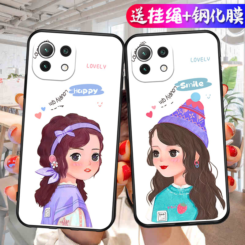 适用小米11Lite手机壳mi11Lite5gne青春版保护套液态硅胶新款防摔M2101k9c米十一春青活力版le高级感男女后壳
