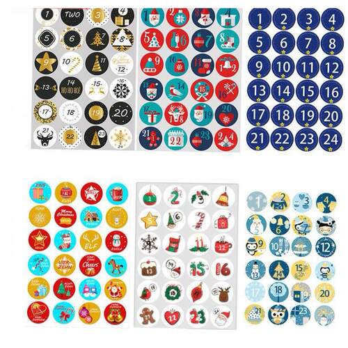 Cute Stickers Christmas Gifts Packaging Labels Creative Numb