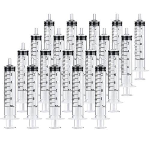 2-20Pcs 1ml-10ml Plastic Reusable Syringe For Measuring Nutr