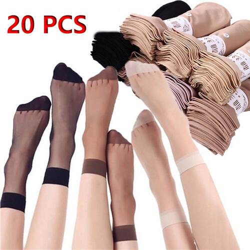 20pcs=10 Pairs Summer Female Short Skin Socks Women