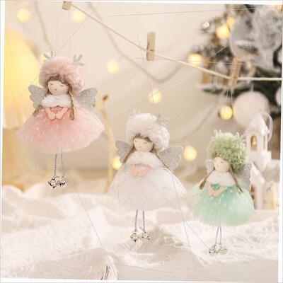 Christmas antler Pongee dress Angel pendant Saint