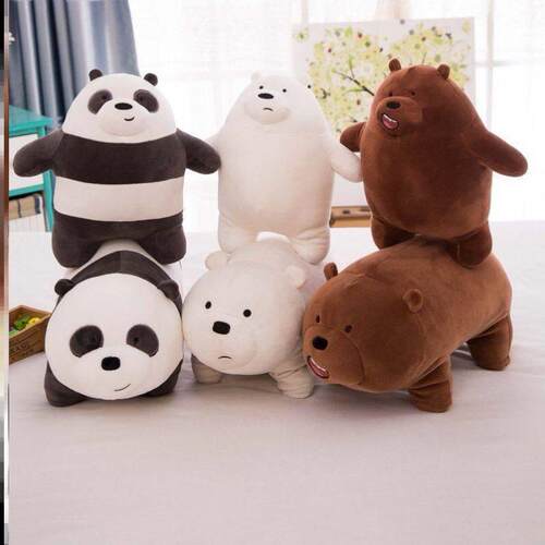 High qualitybear doll naked bear stuffed toy polar bear hug
