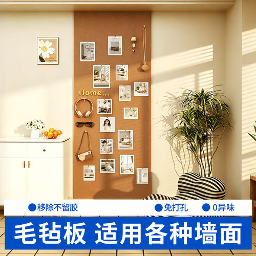 毛毡板照片墙客厅墙面背景板