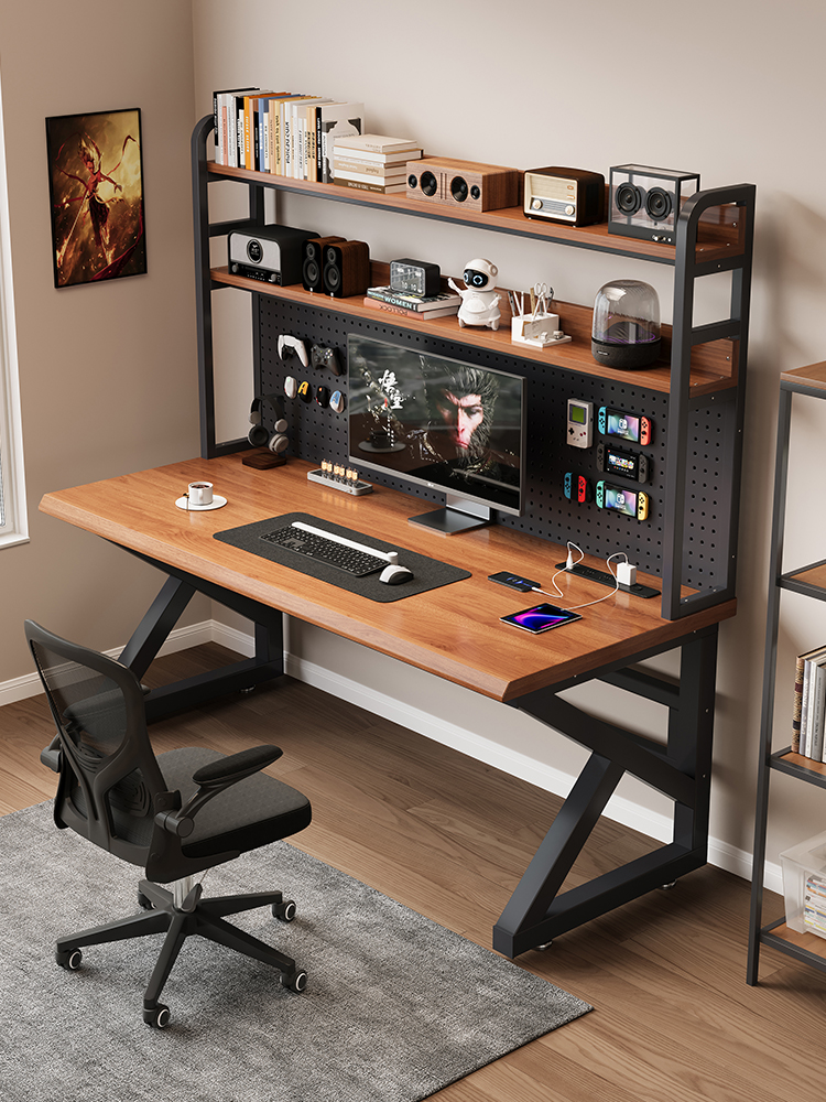 书桌、书架、孔板集成桌、卧室双人电子竞技桌、学生家庭桌面、实